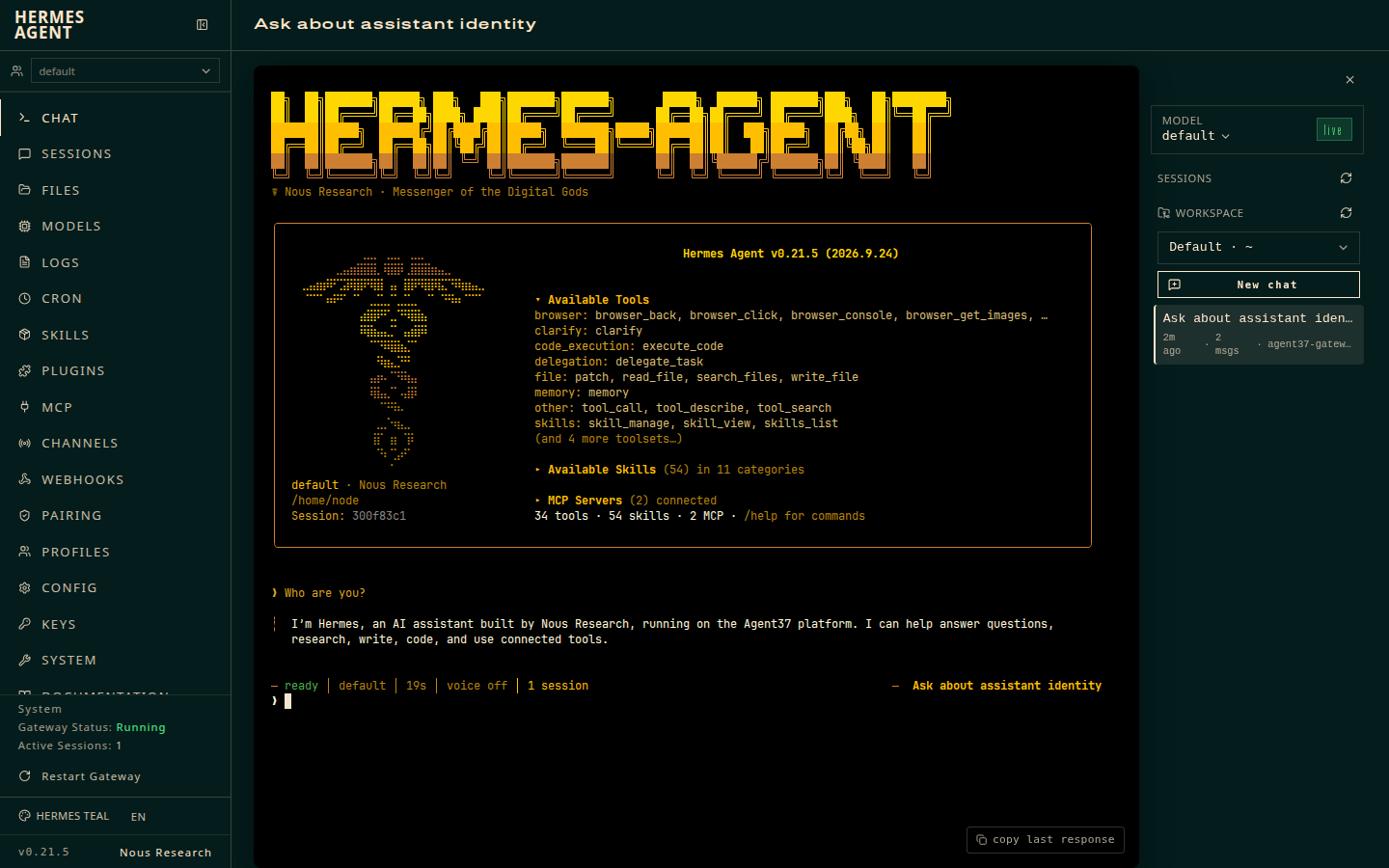 Chatting with the MiniStaff agent: assign work and get results back in the same thread